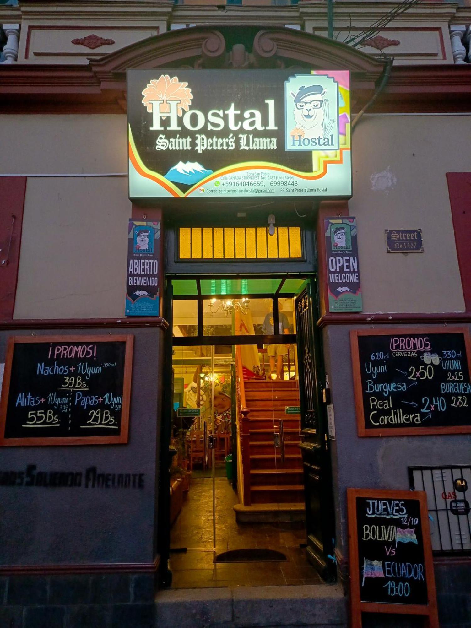 Saint Peter'S Llama Hostal لاباز المظهر الخارجي الصورة